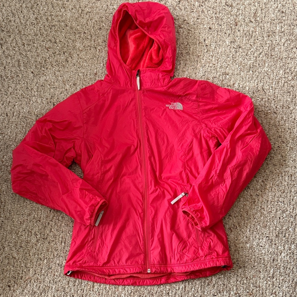 The North Face Women's Red Hooded Shell Jacket